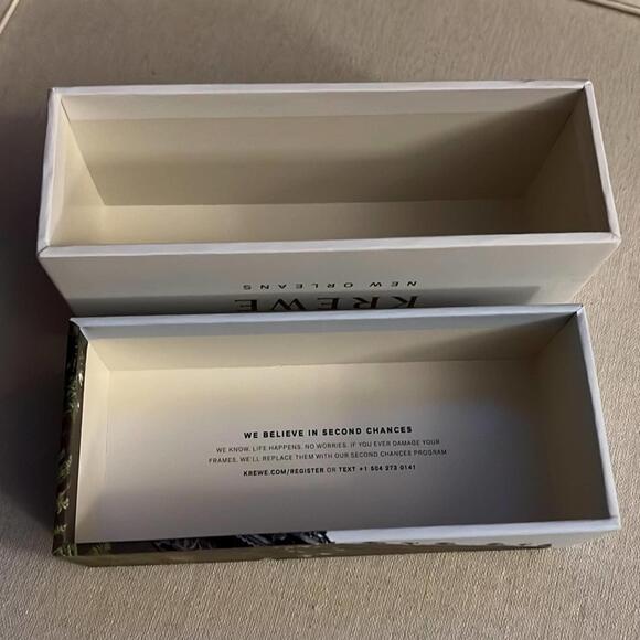 Designer shopping bags - set of 4 w KREWE sunglass box